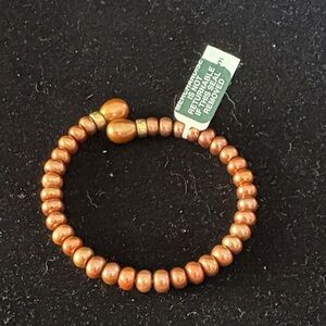 Elegant Copper Beaded Bracelet